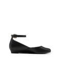 thumbnail image 2 of DREAM PAIRS Zapatos Ballerinas de Mujer con Cuña Baja y Correa en el Tobillo Negro, 2 of 6