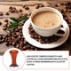 thumbnail image 2 of Tamper Manija De Madera Barista Cafetera Espresso 51mm Color Café Afortunado Sencillez, 2 of 4