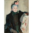 thumbnail image 2 of Cassatt, Mary 15x18 White Modern Wood Framed Museum Art Print Titled - Portrait of an Elderly Lady, 2 of 4
