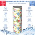 thumbnail image 5 of Pioneer Flower Floral Print Pattern 20oz Skinny Tumbler with Straw & Lid, Double Wall Vacuum Insulated Cup, Leak-Proof, Cup Holder Friendly, Hot 6H Cold 12H, 5 of 6