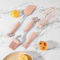 thumbnail image 1 of BBQ Utensil Set | 3-Piece Kitchen Tool Kit – Plastic Handle Whisk, Spatula, Griddle Scraper Brush | Heat-Resistant, Non-Stick, Dishwasher Safe, Durable Cooking Accessories for Grilling Baking, 1 of 9