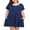 NavyBlue, variant on VEPKUL Womens Plus Size Dresses with Pockets Casual Short Sleeve Dress Loose A Line Flowy Swing 14-SteelBlue_1X