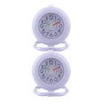 thumbnail image 1 of Reloj de Pared de 2 Piezas, Reloj Colgante de de con Gancho para de Toalla, Pantalla de 12 Números árabes, Fácil Lectura BLESIY Reloj de pared Reloj de baño, 1 of 7