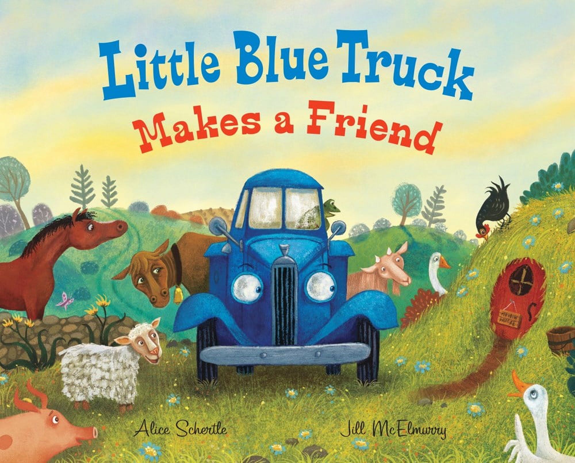 Little Blue Truck Makes a Friend: A Friendship Book for Kids (Hardcover)
