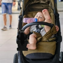 DECOMELODY Cyclists Wheelchair Cup Holder 1Pack Black Plastic Anti Slip Adjustable