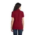 thumbnail image 2 of Port Authority Stretch Pique Polo (L555) Chili Red, M, 2 of 2