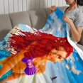 thumbnail image 3 of La Sirena Negra anti-pilling, suave, ligera, esponjosa y acogedora de lujo para hogar y cocina – Perfecta para niños y adultos,50X70cm, 3 of 6