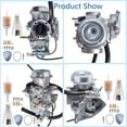 thumbnail image 2 of Carburetor Motorcycle Accessories Fit for Suzuki Ozark 250 LTF250 ATV 2002-2010 LTZ250 2004-2009 Carb 13200-05G01, 2 of 5
