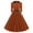 Brown, variant on Fashion Casual Elegant Dresses for Women Long Sleeve Solid Buttoned Waist Slim Frock Dress,Birthday Dresses for Women,Women Party Dress,Red,M