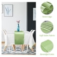 thumbnail image 3 of Set de mantel y camino de mesa MASHAN blanco/verde para fiestas, 3 of 8