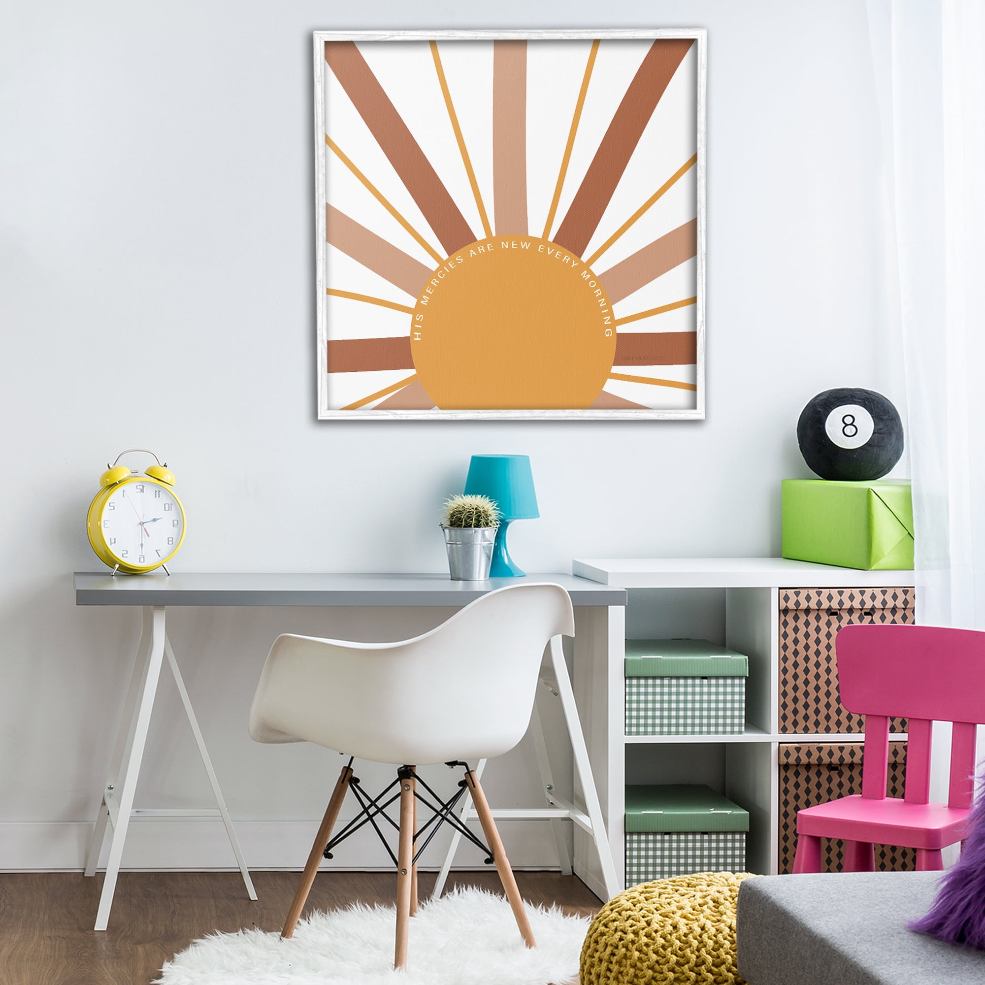 Stupell Industries His Mercies Every Morning White Framed Giclee Art, design by SD Graphics Studio