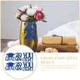 thumbnail image 2 of WASHWEPE 18Pcs Graduation Centerpieces Nonwoven Cloth Rectangular Decoration Blue Grad Decor for School Activities, 2 of 4