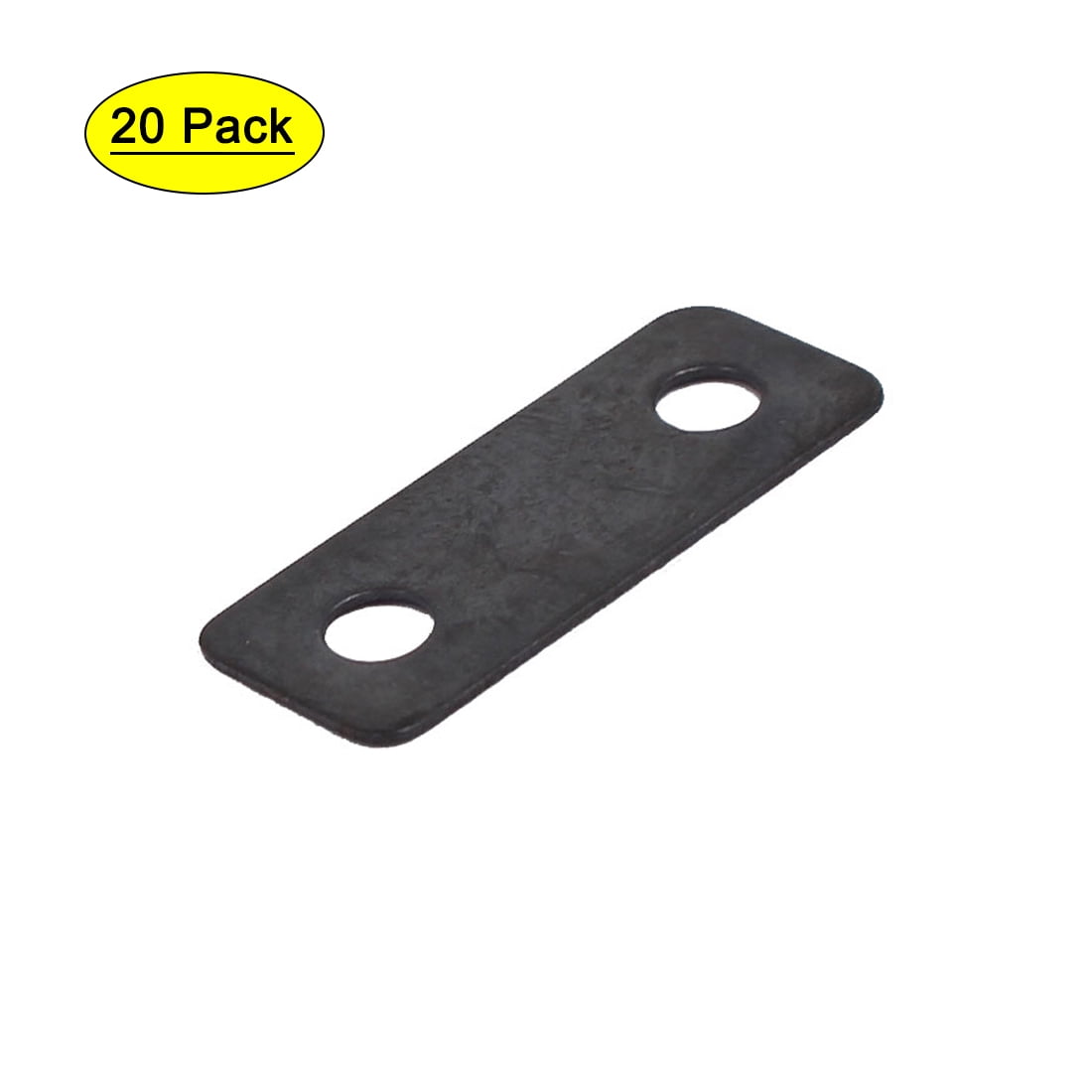 24mmx9mmx0.5mm Flat Plate Angle Bracket Corner Brace Joint Fastener Black 20pcs 