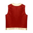 thumbnail image 4 of Mufeng Mens Halloween Toad Vest Costumes Open Front Metallic Shiny Trim Waistcoat Cosplay Party Red XL, 4 of 6