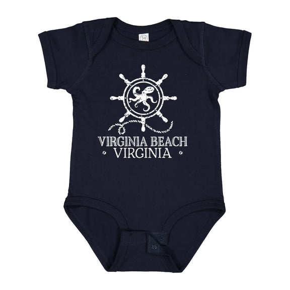 Inktastic Virginia Beach VA Nautical Boys or Girls Baby Bodysuit