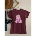 thumbnail image 3 of Anime Girl Shy W Heart T-Shirt Women -Image by Shutterstock, Female Small, 3 of 4