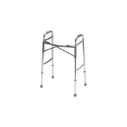 Medline Extra-Duty Folding Walker, Aluminum/Steel, 400-lb. Weight Capacity