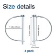 thumbnail image 2 of 4pcs Safety Coupler Pin Lock Shaft,1/4 Inch Pto Lockout With Round Retainer Wire, 2 of 5