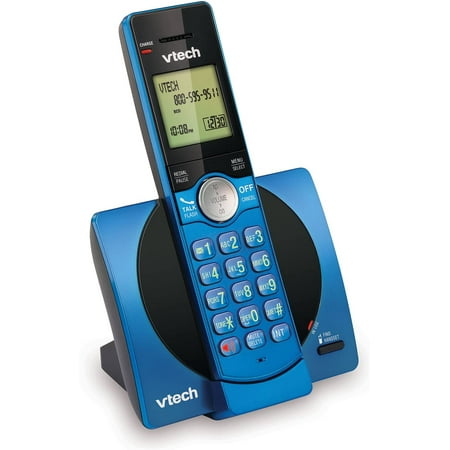 VTech DECT 6.0 Single Handset Cordless Phone with CID, Backlit Keypad ...