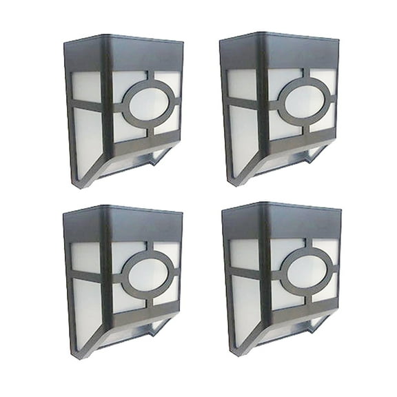 Solar Smart Creations Powered Outdoor Landscape Light for Garden Yard Fence, White, Set of 4