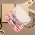thumbnail image 4 of KAKOWELY math compass 1 Set Geometry Set for Students Rulers Protractor Compass Eraser Pencil Sharpener for Drafting and Drawings Geometry Supplies4.72"X1.34"X0.47", 4 of 5