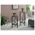 thumbnail image 5 of Drevy Graystone 31" Plant Stand, Weathered Gray / Black,Melamine, 5 of 6