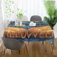 thumbnail image 5 of DEIARA Smiley Pumpkin Square Tablecloth 60×108in Polyester Fabric Tablecloth Washable Dust Resistant Wrinkle Resistant, 5 of 9