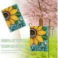 thumbnail image 5 of HGUAN Welcome Spring Summer Sunflower Decorative House Flag, Bee Garden Yard Outside Decorations, Farmhouse Outdoor Large Home Decor Double Sided, 5 of 8