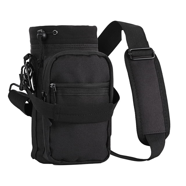Greeniant Botella de agua Correa para el hombro 40 oz Portador de gimnasio portátil al aire libre Oxford Tela Titular de llaves Escalada Ropa Deportiva, Zapatos