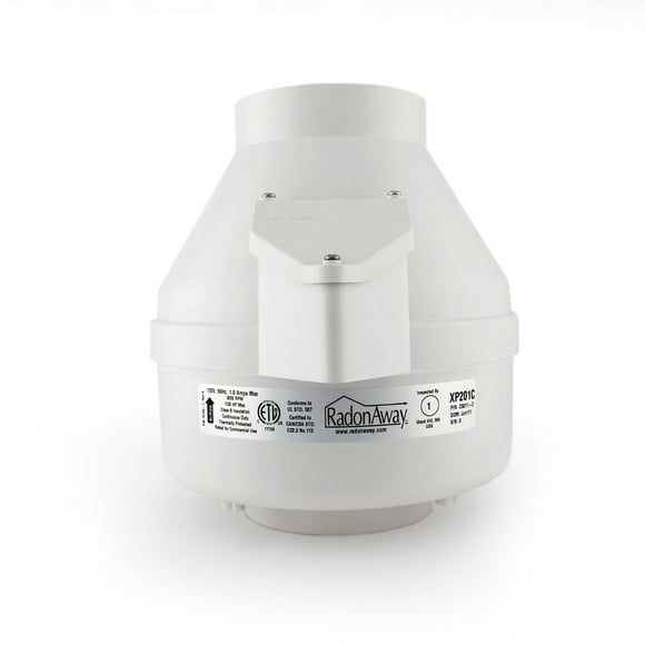 RadonAway 23011-1 XP201 Radon Mitigation Fan, 4"