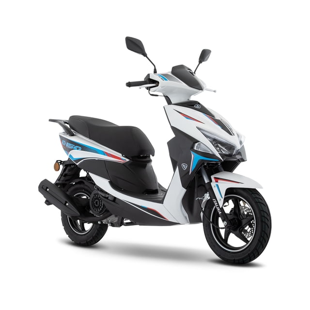 Motocicleta D150 Color Blanco Azul 2026