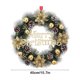 thumbnail image 3 of Adornos navideños, regalos navideños, corona navideña con adornos dorados, piñas, ideal para el hogar, hotel, decoración navideña, corona de plástico., 3 of 6