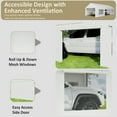 thumbnail image 3 of NETAJE 12' x 20' Heavy Duty Portable Garage, Carport with Side-Opening Door & Roll-up Windows, Car Canopy Reinforced Four-Hole Base for Car, Truck, Boat, 3 of 6