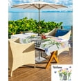 thumbnail image 5 of nqOlkjepod Farmhouse Tulip Outdoor Tablecloth with Umbrella Hole & Zipper, Spring Botanical Flowers Watercolor Rectangle Table Cover 60x84 Inch, Dining Waterproof Table Cloth Protector for Patio, 5 of 7