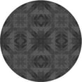 thumbnail image 1 of Ahgly Company Machine Washable Indoor Square Transitional Charcoal Black Area Rugs, 3' Square, 1 of 7