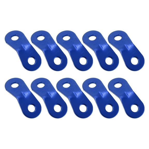 Unique Bargains 10 Pcs Rope Buckle Aluminum Alloy Cord Adjuster for Tent Camping Hiking Backpacking Blue