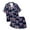 Dark Blue-G, variant on Toddler Satin Pajamas For Girls Bow Printed Button Down Sleepwear With Shorts 2PCS Summer Kids Pajamas Nightgown Toddler Girl Pajamas 4-5T