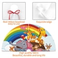 thumbnail image 3 of KLL 36" Christmas Tree Skirt Rainbow Animals on Noah's Ark Xmas Tree Skirts Mat for New Year Xmas Holiday Party Indoor Outdoor Home Decoration, 3 of 5