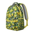 thumbnail image 3 of Floral Lemon Students Backpack Cute Yellow Fruit School Bag with Bright Fresh Summer Pattern, Lightweight and Adjustable Strap, 3 of 6