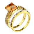 thumbnail image 3 of HANXIULIN Diamond Temperament Gold Ring Set Geometric Jewelry Simple Rings Jewelry Gifts, 3 of 5