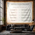 thumbnail image 6 of Soft Affirmation Chart with Leaves and Brush Blocks, Serene Illustration for Meditation Enthusiasts, Positive Affirmation Art, Housewarming Gift Tapestry Wall Hanging for Bedroom and Living Room, 6 of 7