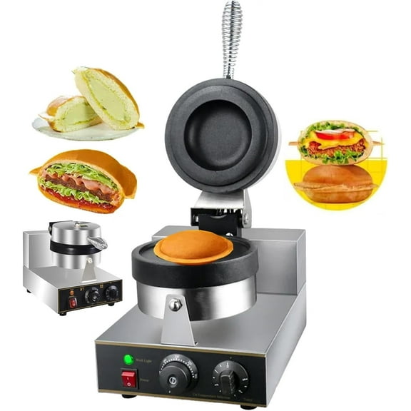 Ice Cream Burger Maker, UFO Burger Maker, Ice Cream Filling Waffle Maker, Hamburger Waffle Maker Sandwich Press, Non-stick Coating, for Household Or Commercial