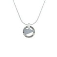 thumbnail image 2 of Delight Jewelry Acrylic 3/4" Silvertone Megaphone Miracles Ring Charm Necklace, 18", 2 of 4