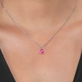 thumbnail image 3 of Gem Stone King 1.65 Ct Round Pink Mystic Topaz 925 Sterling Silver Pendant with Chain, 3 of 3