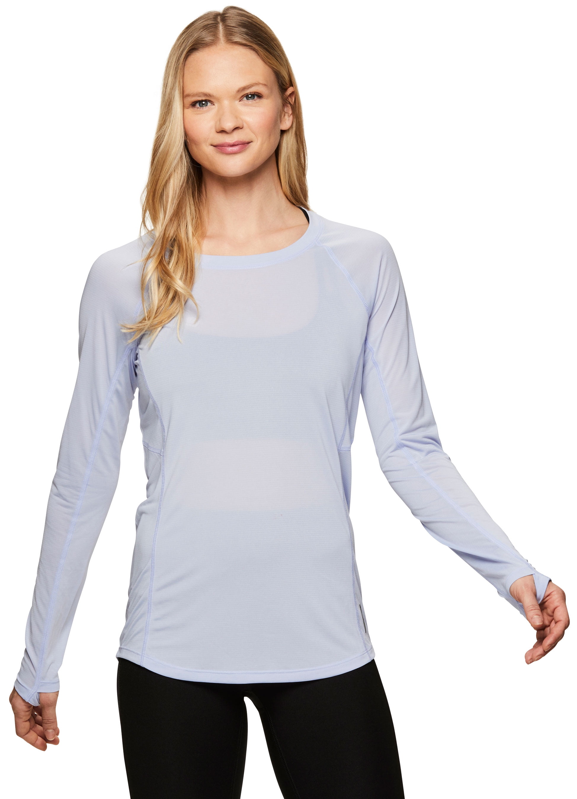 RBX Active Women's Long Sleeve Ventilated Workout Tee Shirt