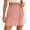 Pink, variant on Womens Mini Skorts Summer Drawstring Knot Side Wrap Skirts Trendy Fashion Casual Beach Shorts Skort