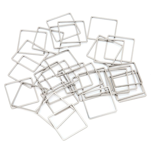 Jewelry Open Bezels,30pcs DIY Hollow Frame Bezel Pendant Open Bezelsfor Resin Rugged and Tough