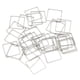thumbnail image 1 of 30 Uds DIY colgantes de marco hueco artesanía de resina biseles abiertos suministros de joyería accesorio forma cuadrada S, 1 of 5