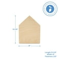 thumbnail image 5 of Chunky House Wood Sign for Crafts 5-1/4 x 4-inch, Pack of 10 Wooden Cutouts, Tiered Tray Decor, Blank Signs for Crafts, by Woodpeckers, 5 of 7