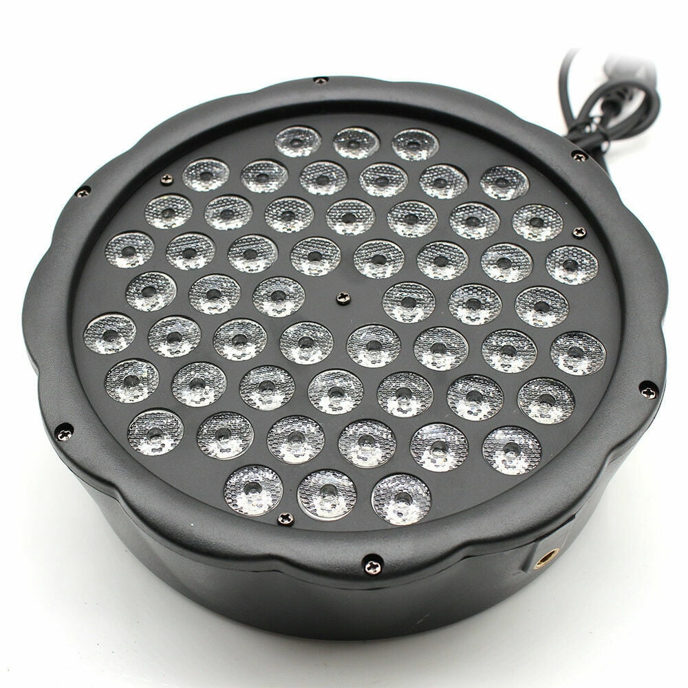 LED Stage Par Light 54×3W RGBW – DMX512, Voice-Activated, Dimmable 0-100%, 90° Adjustable, Floor/Table/Stage Mount, for Parties, Clubs, DJ, Wedding & Halloween